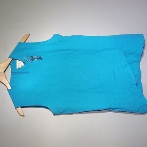 VINTAGE 90's Betsy's Things Two Piece Wide Leg Turqoise Pant Suit